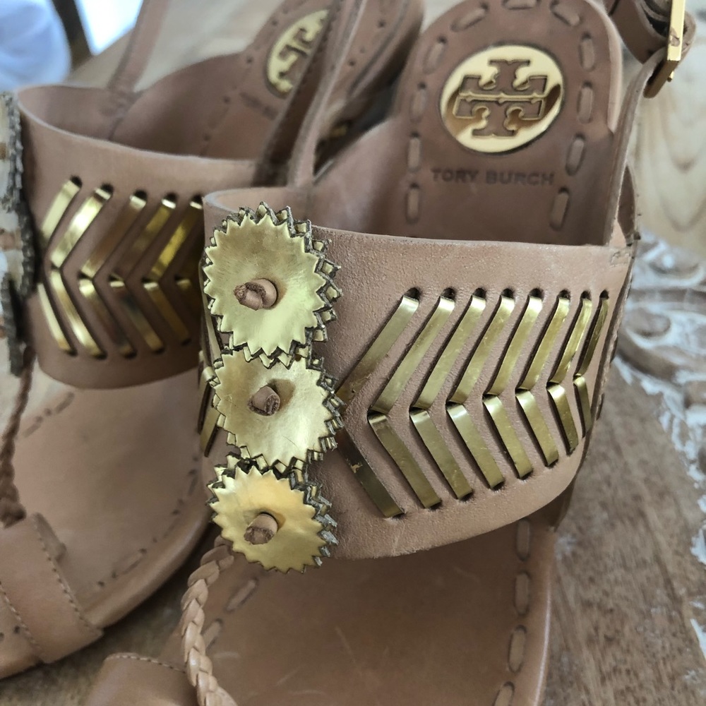 HPx2! Tory Burch Caylan Sandals. Size 8.5, 5” heel. Unworn. - Picture 8 of 15